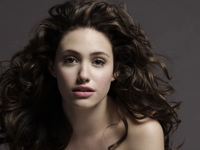 women Emmy Rossum actress celebrity brunette brown eyes