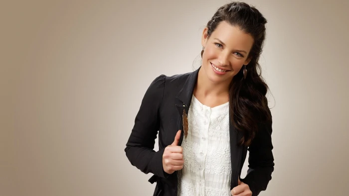 women's black cardigan Evangeline Lilly jacket white tops