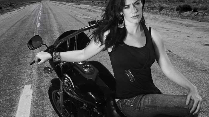 women's tank top Sons Of Anarchy Maggie Siff monochrome actress 2k