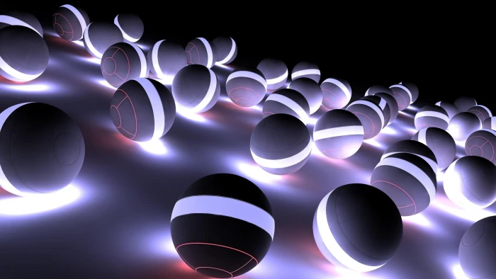 sphere light ball abstraction abstract art spheres 2k 4k