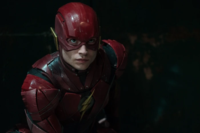 The Flash Justice League one person front view red 2k 4k 5k 8k