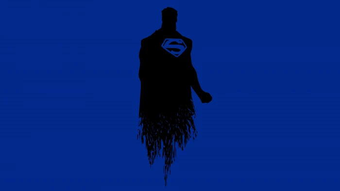 Blue Superman Minimal 2k 4k 5k 8k