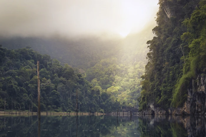 Thailand mist mountains river 2k 4k 5k