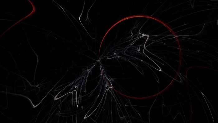 circle night black background long exposure light painting 2k 4k 5k 8k