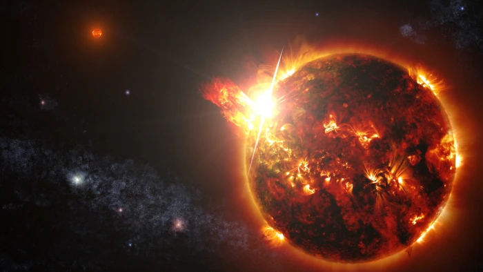 Dwarf star Solar flares Stellar explosions 2k 4k 5k