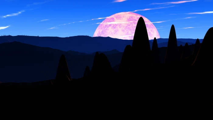 fantasy planet sky silhouette scenics nature beauty in 2k 4k 5k 8k