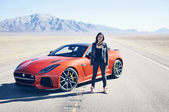 Jaguar F Type SVR Michelle Rodriguez 2k 4k 5k 8k