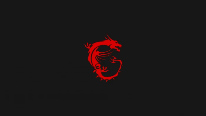 red dragon digital wallpaper MSI simple minimalism computer 2k