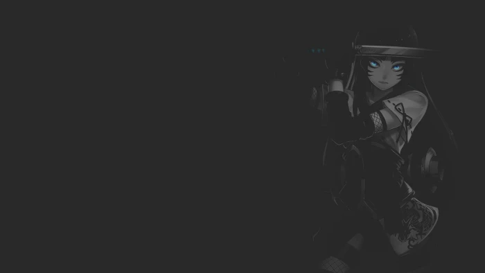 anime manga illustration fan art minimalism monochrome 2k