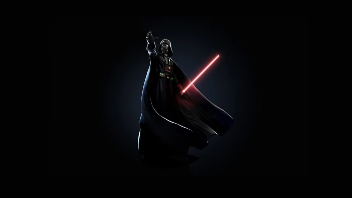 Darth Vader wallpaper Star Wars lightsaber Sith black background 2k