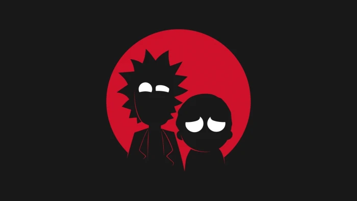 Rick and Morty silhouette wallpaper untitled cartoon Adult Swim 2k