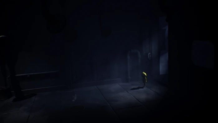 black and gray computer tower dark Little Nightmares yellow 2k