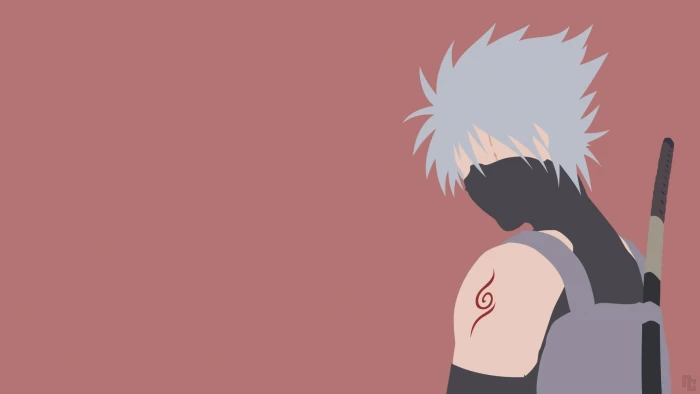 white and black bird painting anime Naruto Shippuuden minimalism 2k