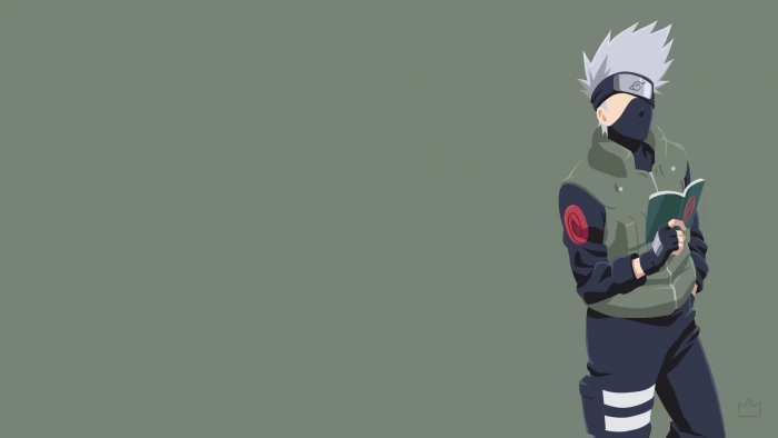 Anime Naruto Kakashi Hatake copy space studio shot robot 2k