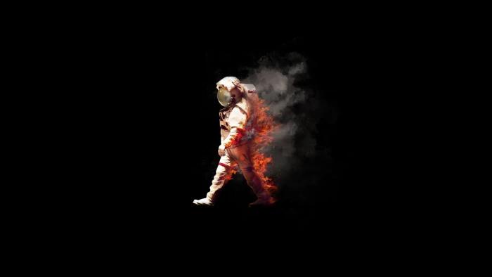 white astronaut costume space fire burn spacesuit NASA spaceman 2k