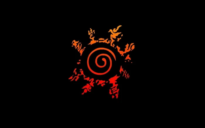 red and orange Naruto Seal digital wallpaper Shippuuden 2k