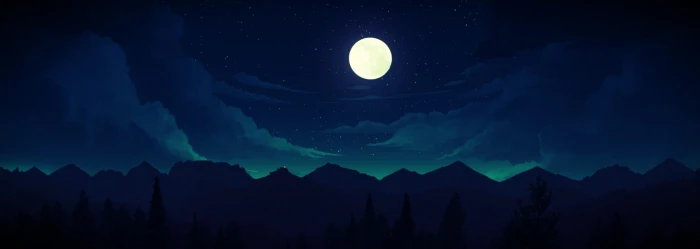 Video Game Firewatch Cloud Moon Sky night full moon astronomy 2k