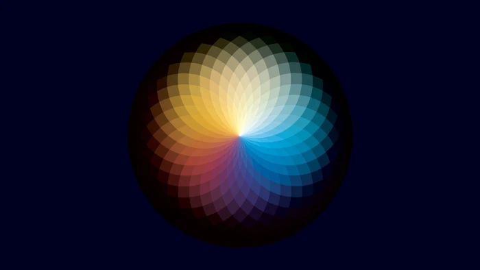 multicolored flowe digital wallpaper colorful simple color wheel 2k