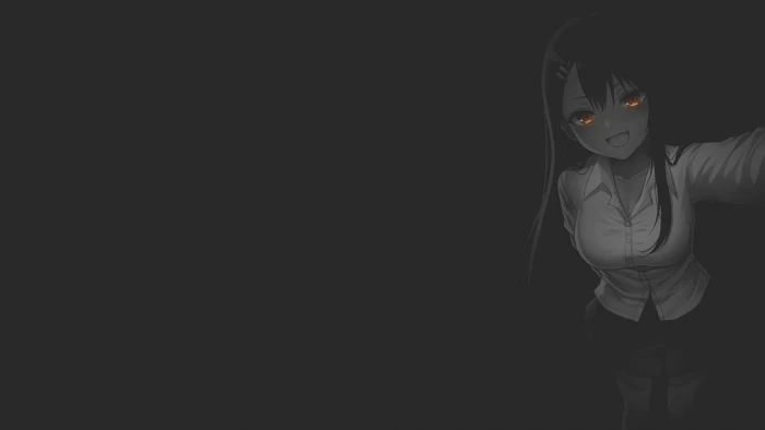 anime manga girls ahegao fan art minimalism monochrome 2k