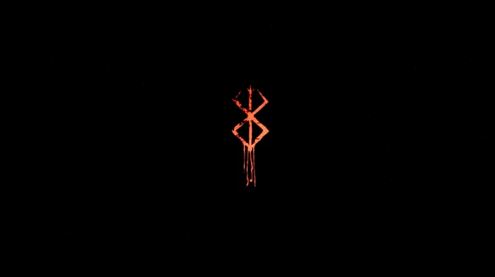 brown line wallpaper Berserk anime black background no people 2k