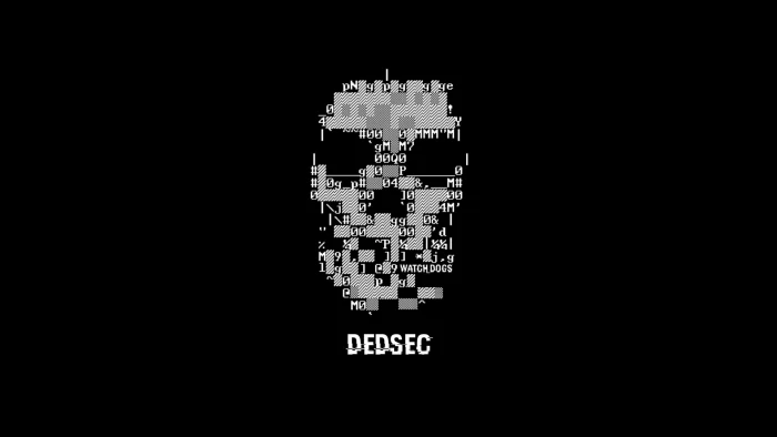 Dedsec logo digital camoufalge skull wallpaper Watch Dogs dark 2k