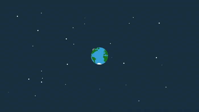 earth space minimalism sky design flat artwork 2k