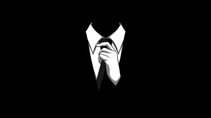minimalism Anonymous suits copy space black background