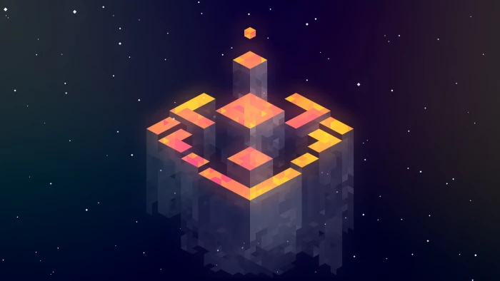 orange and gray Minecraft wallpaper yellow structure illustration 2k
