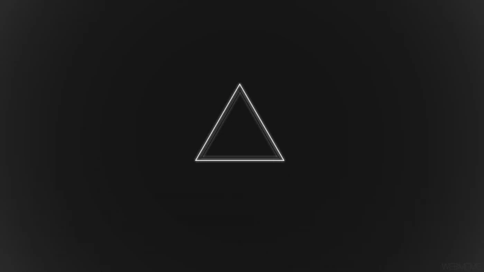 triangle shape illustration minimalism gray geometry black 2k