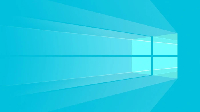 Windows 10 Microsoft cyan background backgrounds 2k