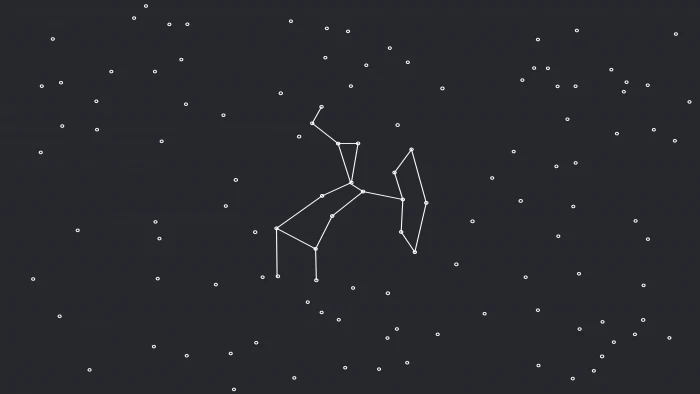 Sagittarius minimalism stars line art constellations 2k 4k 5k 8k
