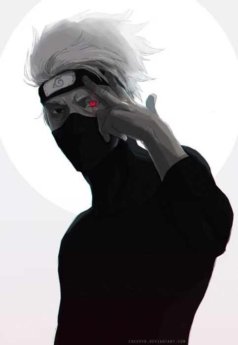 anime eyes guy kakashi naruto red series