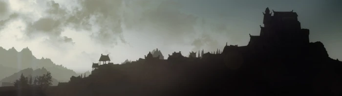 black castle wallpaper landscape multiple display The Elder Scrolls V Skyrim 2k 4k