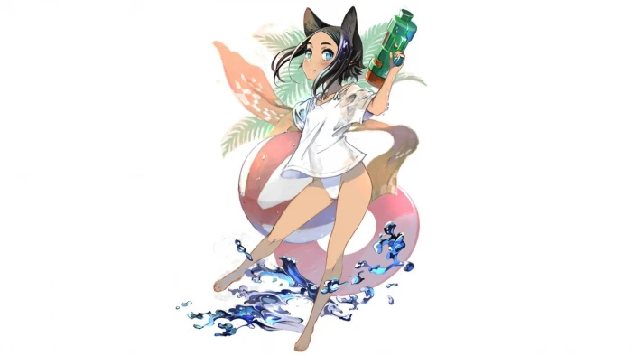 black haired anime character manga girls minimalism 2k