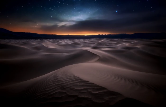 brown desert night nature scenics sky environment 2k