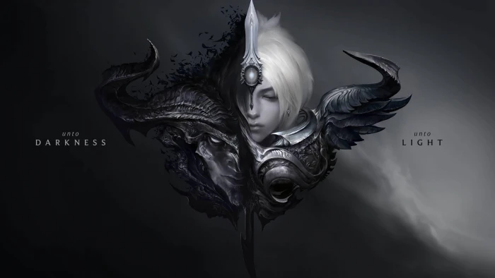Darkness and Light character wallpaper Riven League of Legends 2k