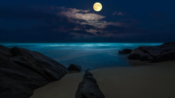 dead sea wallpaper landscape beach Moon sky rock scenics nature 2k