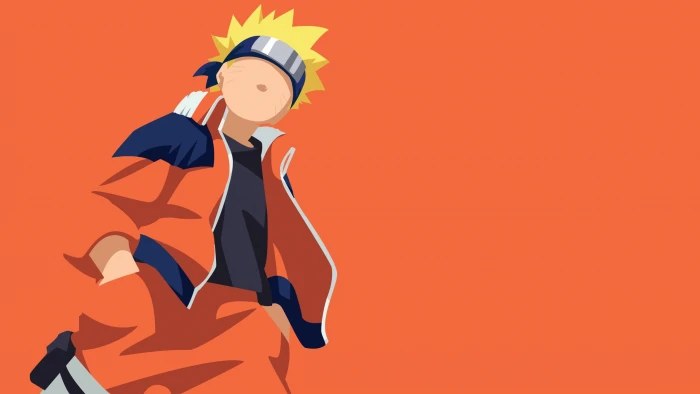 game Naruto minimalism anime orange ninja hero asian 2k