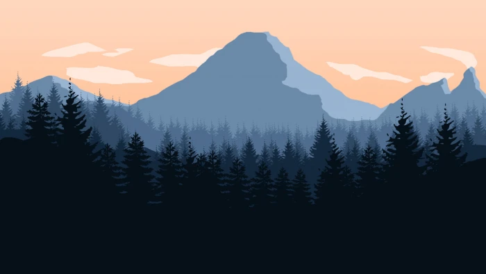 gray mountain wallpaper Firewatch mountains forest sky landscape 2k