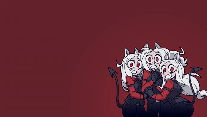 Helltaker demon girl girls simple background tail 2k