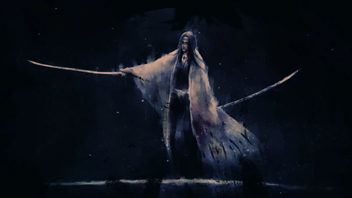 man holding two swords wallpaper anime manga girls katana 2k