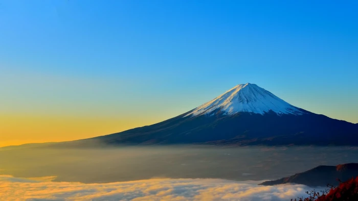 Mt Fuji landscape Mount Japan mist mountain scenics nature 2k