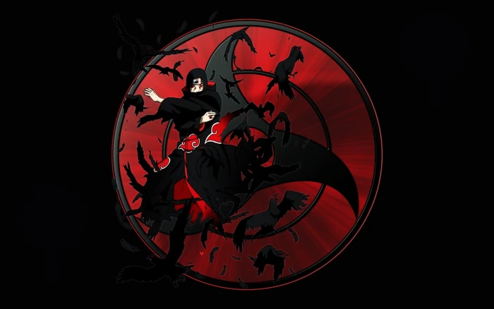 naruto shippuden akatsuki uchiha itachi sharingan anime boys crows Anime Naruto HD Art 2k