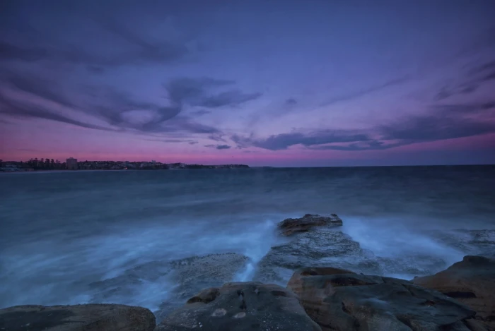 ocean shoreline view Manly sunset seascape northern beaches