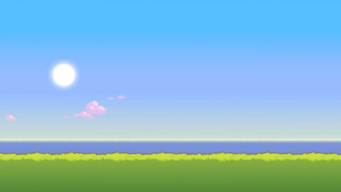pixel art 8 bit sky beauty in nature plant environment 2k