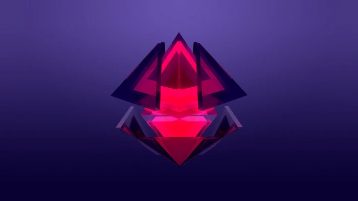 red and black wallpaper abstract Justin Maller Facets digital art 2k