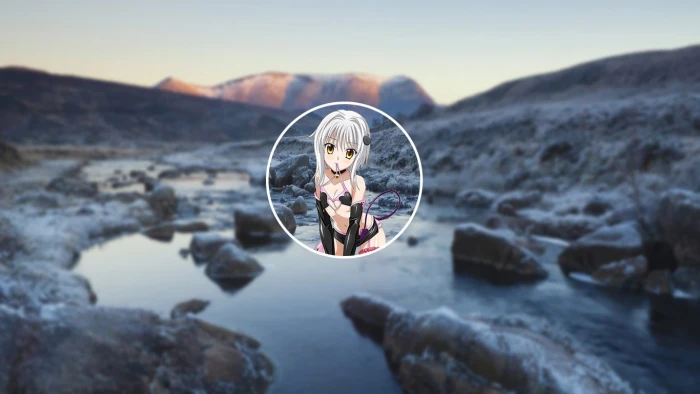 Shikiyo neko loli blurred Highschool DxD rock reflection