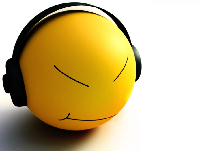 Smiley Listen Music HD emoji clip art abstract 2k