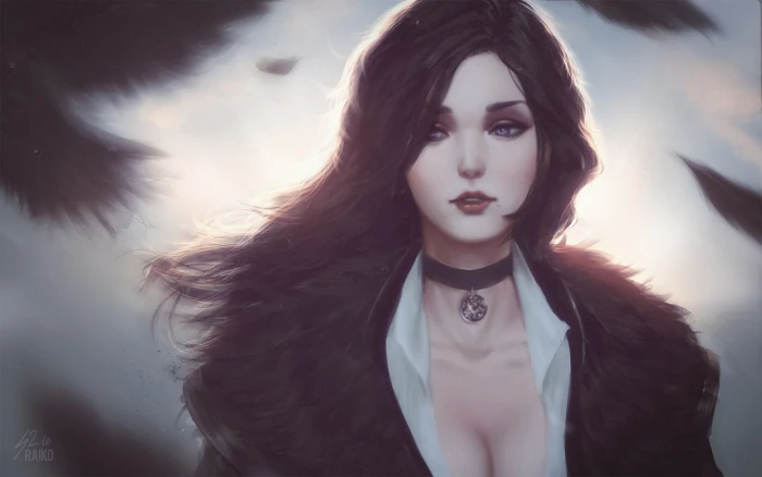 the witcher 3 wild hunter yennefer of vengerberg painting