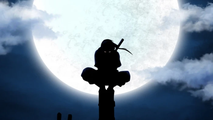 ANBU anime Moon Silhouette Uchiha Itachi Utility Pole 2k